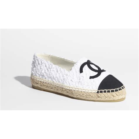 white espadrilles chanel|chanel espadrilles beige and black.